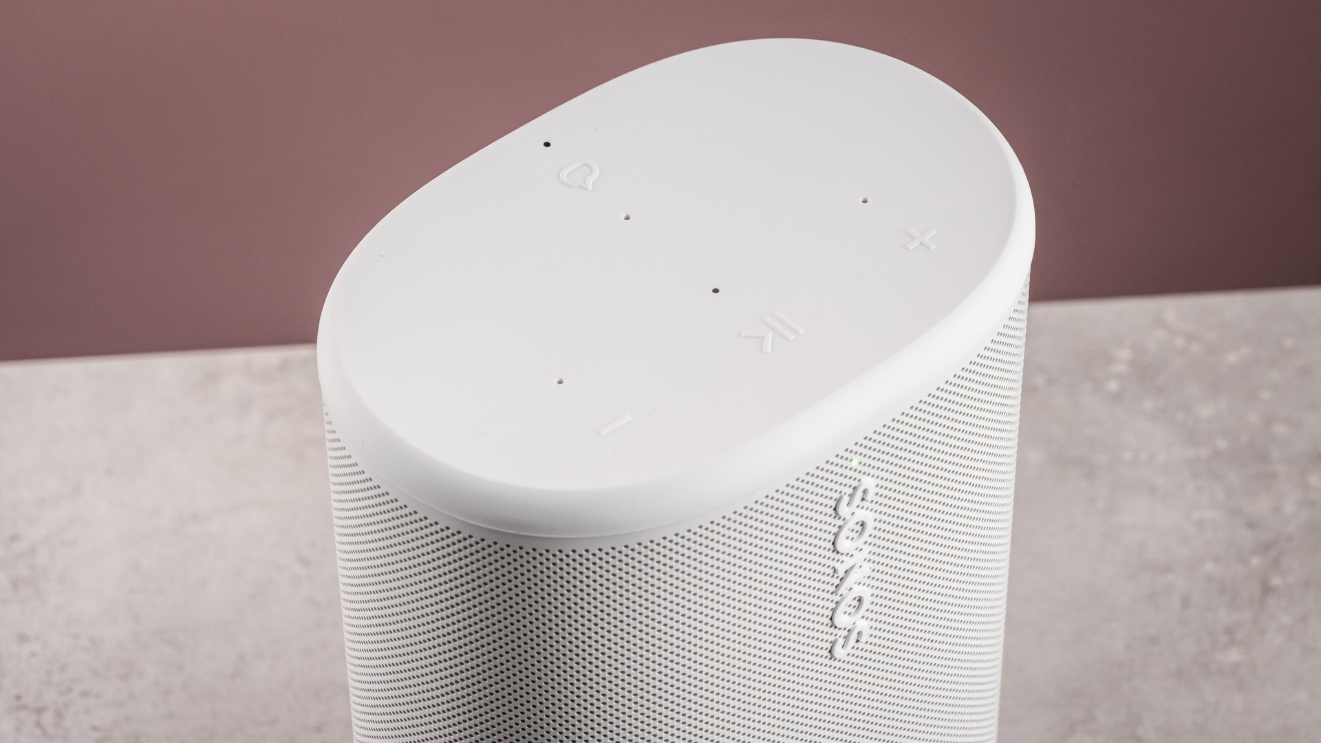 Os controles superiores do alto-falante Sonos Play 'O todo é genuinamente maior que a soma das partes': Nosso...