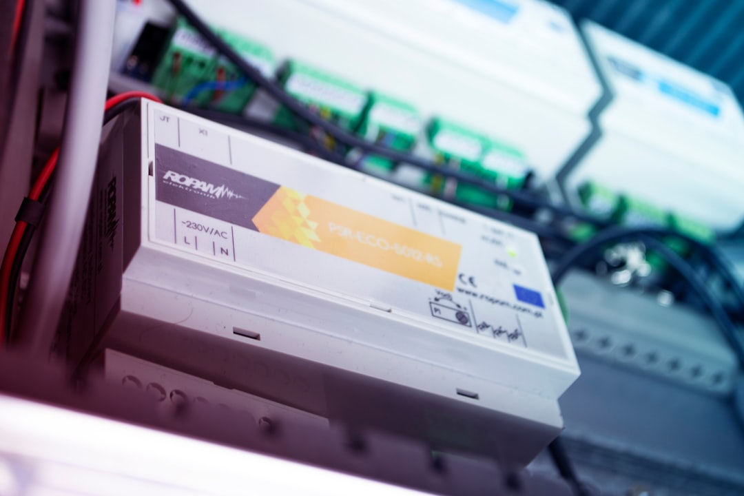 Electronics in box. Security alarm | rectangular white computer component