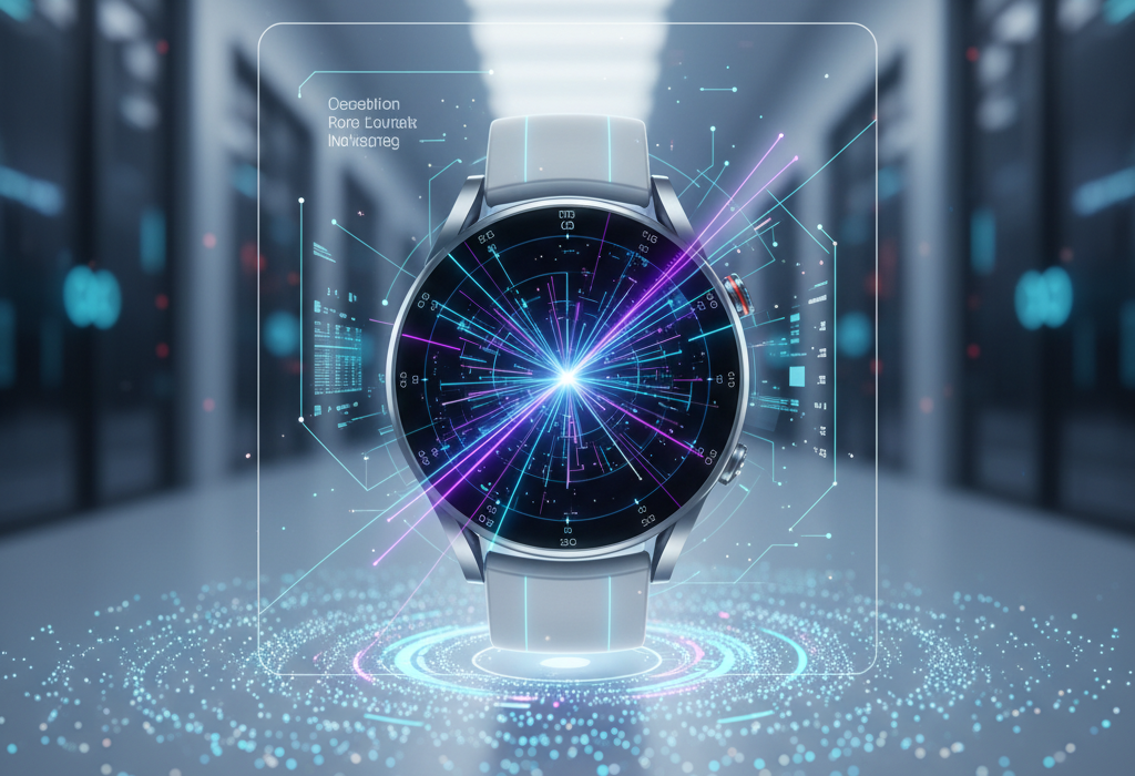 Crie uma imagem de capa editorial horizontal, moderna e sofisticada para um artigo sobre: O futuro no pulso: por que o Galaxy Watch 9 pode elevar o patamar dos smartwatches topo. Categoria: Hardware e Dispositivos. Contexto: A confirmação do Galaxy Watch 9 pela Samsung abre espaço para avanços em desempenho com Snapdragon Wear Elite, conectivi. Termos-chave: galaxy, watch, esperar, proximo, smartwatch, topo. Tom: inteligente e acessível. Portal de notícias sobre inteligência artificial e tecnologia. Estilo jornalístico, limpo, tecnológico e profissional. Sem texto embutido na imagem. Sem logos de marcas, sem rostos famosos identificáveis, sem elementos aleatórios fora do contexto. Aspecto 16:9. Alta qualidade editorial.