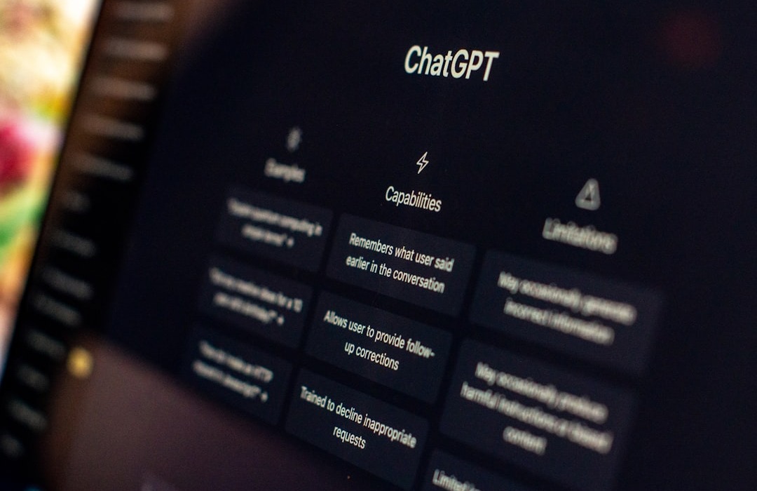 In this photograph captured by Emiliano Vittoriosi, a sleek Mac Book with an open window can be seen. The screen displays the homepage of ChatGPT, an AI language model, which is designed to facilitate communication and provide information to its users. Do you know what is Native Advertising? Check my service here: https://emilianovittoriosi.gumroad.com/l/native-advertising Reach your customers faster with my service! | a close up of a computer screen with a menu on it